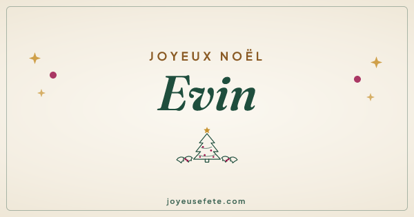 Image « Joyeux Noël Evin » au format large