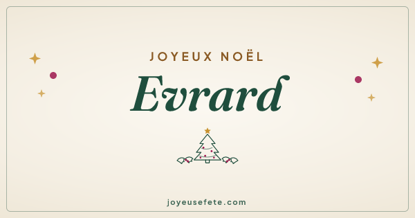 Image « Joyeux Noël Evrard » au format large