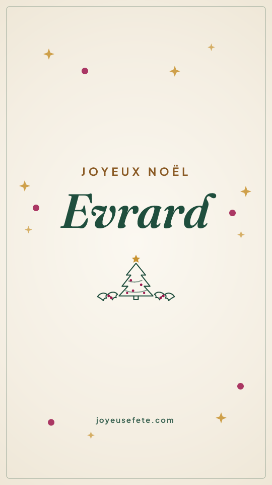 Image « Joyeux Noël Evrard » au format story