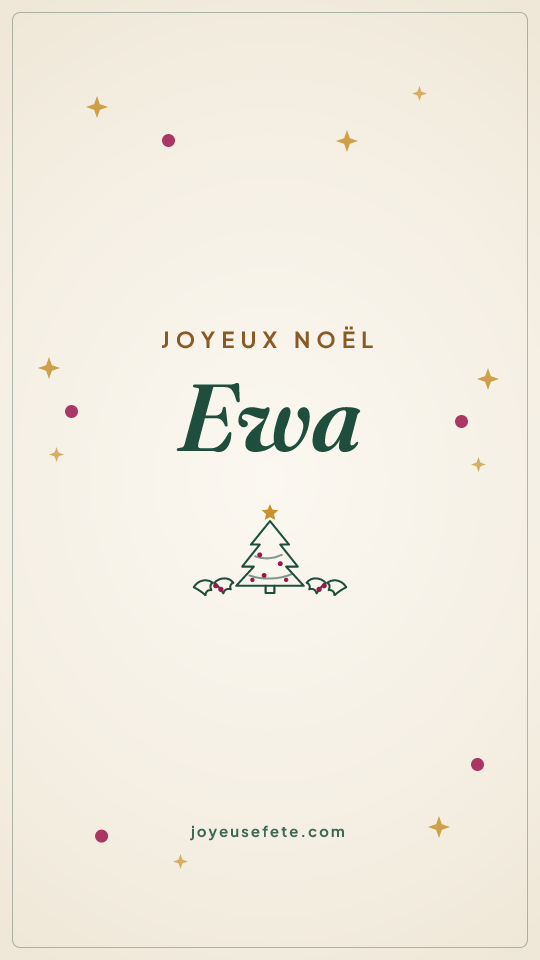 Image « Joyeux Noël Ewa » au format story