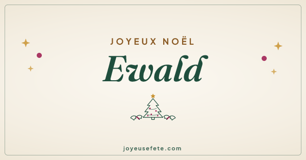 Image « Joyeux Noël Ewald » au format large
