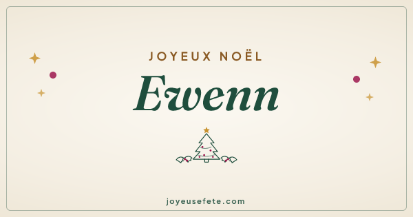 Image « Joyeux Noël Ewenn » au format large
