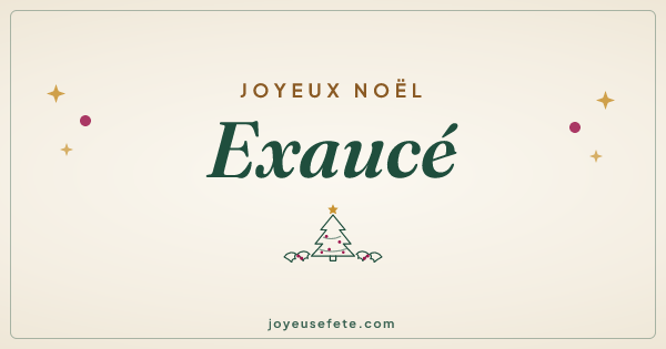 Image « Joyeux Noël Exaucé » au format large