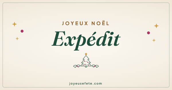 Image « Joyeux Noël Expedit » au format large