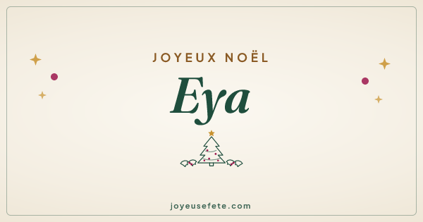 Image « Joyeux Noël Eya » au format large