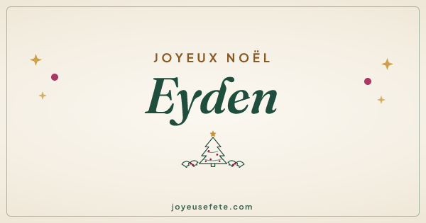 Image « Joyeux Noël Eyden » au format large