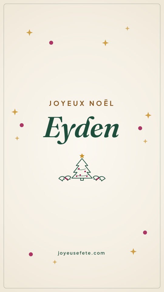 Image « Joyeux Noël Eyden » au format story
