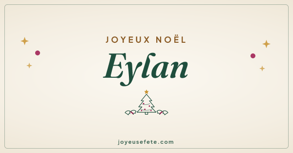 Image « Joyeux Noël Eylan » au format large