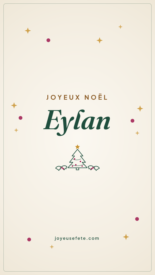 Image « Joyeux Noël Eylan » au format story