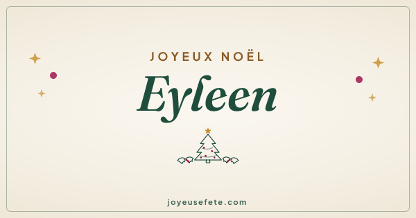 Image « Joyeux Noël Eyleen » au format large
