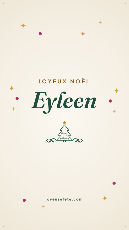 Image « Joyeux Noël Eyleen » au format story
