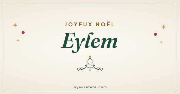 Image « Joyeux Noël Eylem » au format large