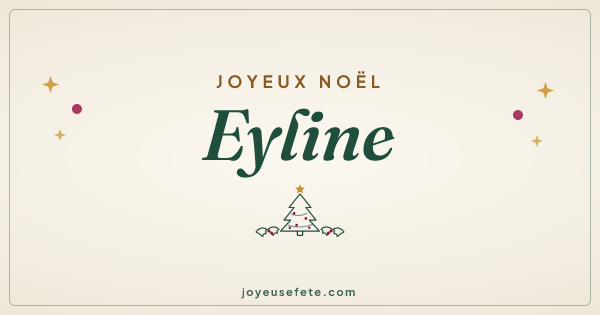 Image « Joyeux Noël Eyline » au format large