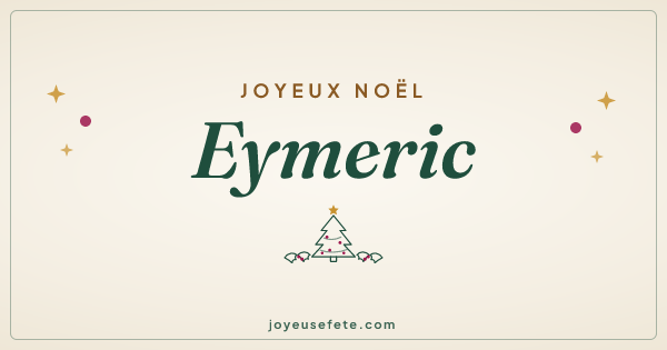 Image « Joyeux Noël Eymeric » au format large