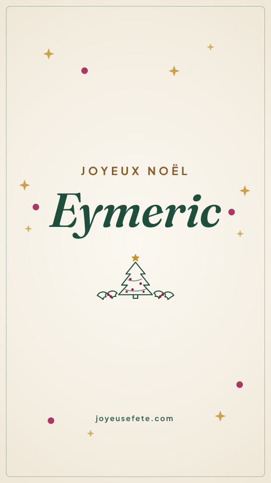 Image « Joyeux Noël Eymeric » au format story