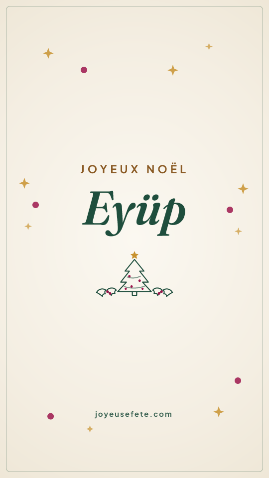 Image « Joyeux Noël Eyüp » au format story