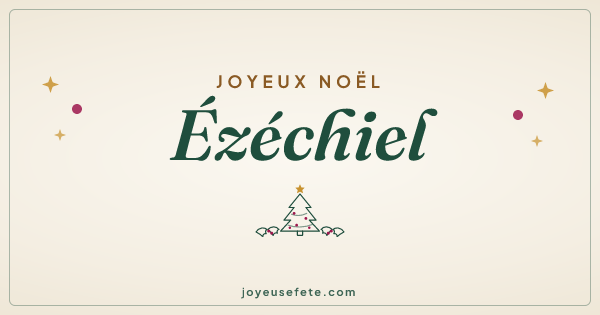 Image « Joyeux Noël Ézéchiel » au format large