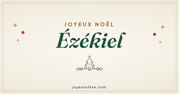 Image « Joyeux Noël Ézékiel » au format large