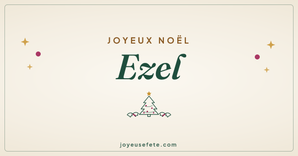 Image « Joyeux Noël Ezel » au format large