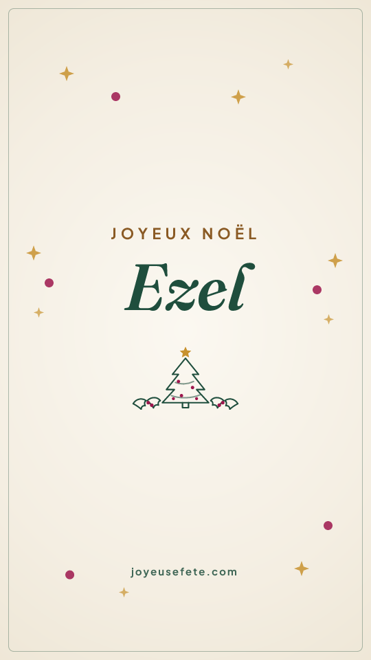 Image « Joyeux Noël Ezel » au format story