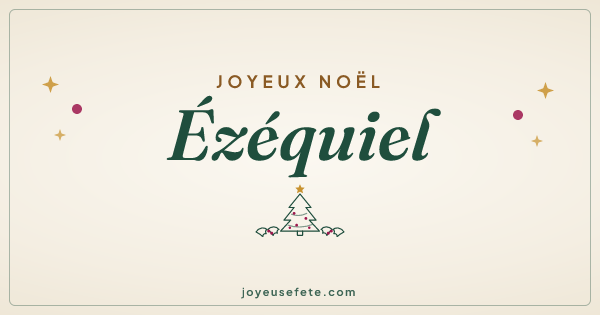 Image « Joyeux Noël Ezéquiel » au format large