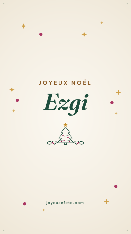 Image « Joyeux Noël Ezgi » au format story