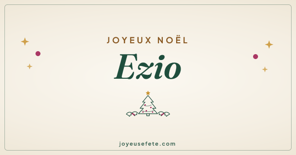 Image « Joyeux Noël Ezio » au format large