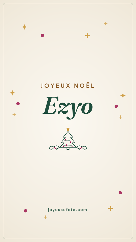 Image « Joyeux Noël Ezyo » au format story