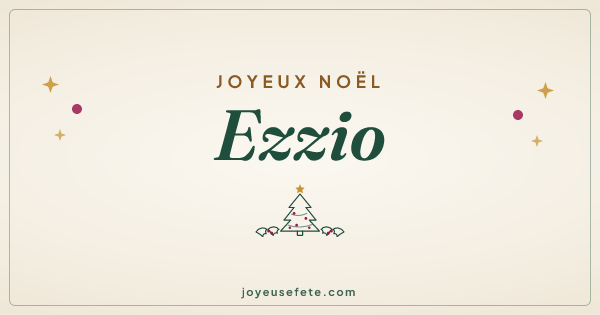 Image « Joyeux Noël Ezzio » au format large
