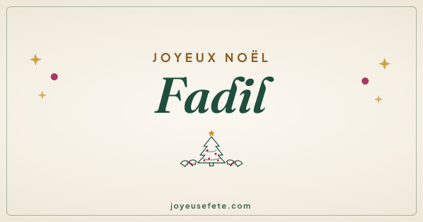 Image « Joyeux Noël Fadil » au format large