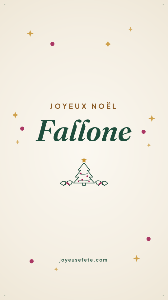 Image « Joyeux Noël Fallone » au format story