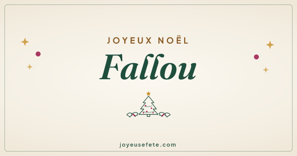 Image « Joyeux Noël Fallou » au format large