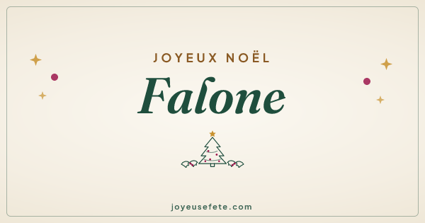 Image « Joyeux Noël Falone » au format large