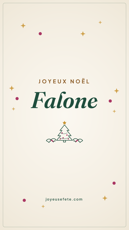 Image « Joyeux Noël Falone » au format story