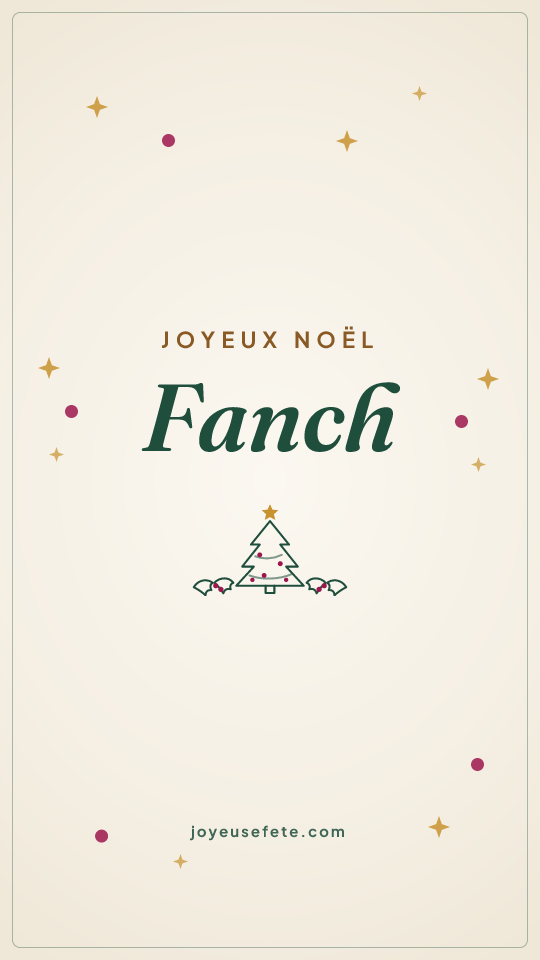 Image « Joyeux Noël Fanch » au format story