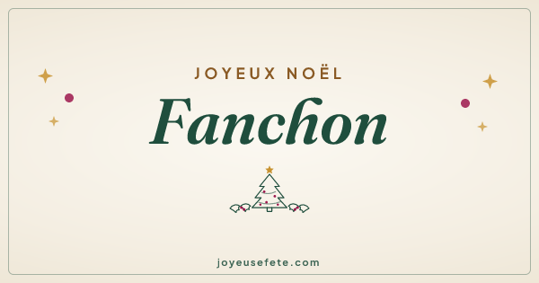 Image « Joyeux Noël Fanchon » au format large