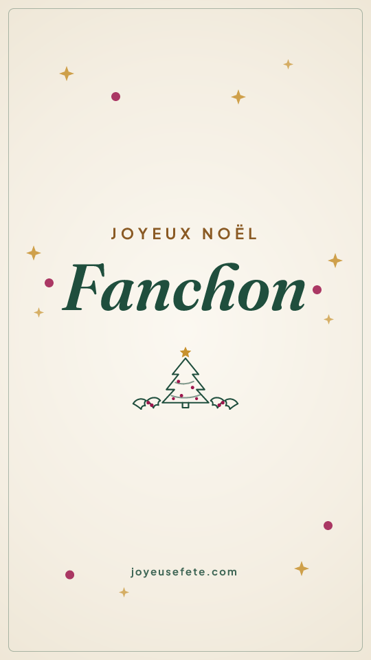 Image « Joyeux Noël Fanchon » au format story