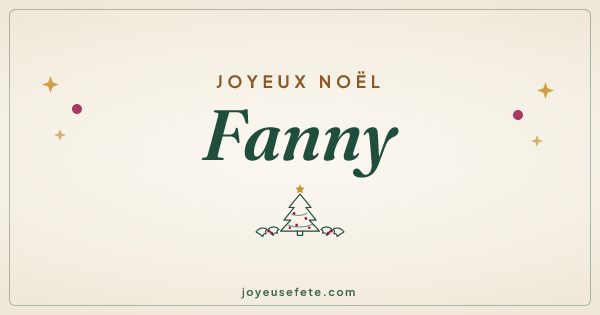 Image « Joyeux Noël Fanny » au format large