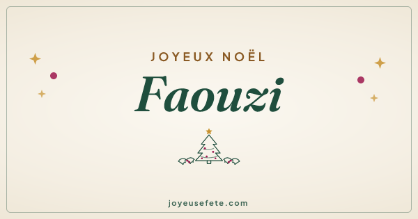 Image « Joyeux Noël Faouzi » au format large
