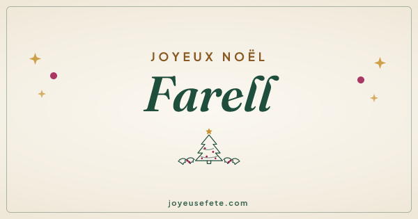 Image « Joyeux Noël Farell » au format large