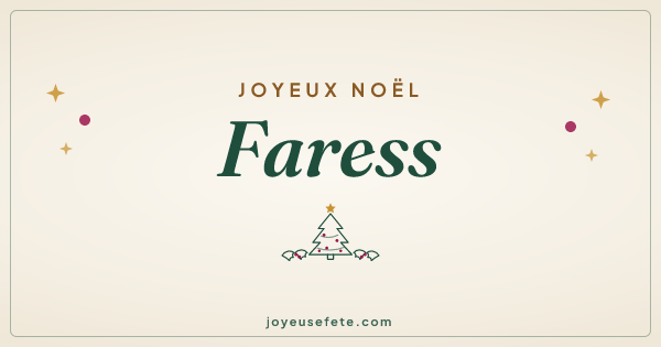 Image « Joyeux Noël Faress » au format large