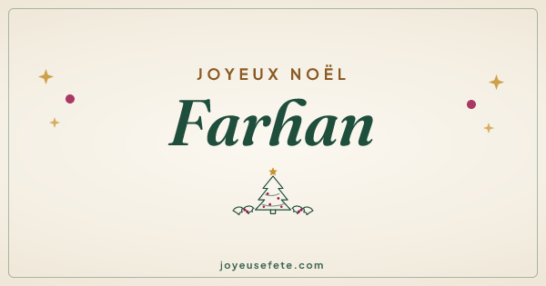 Image « Joyeux Noël Farhan » au format large