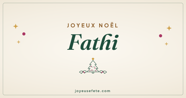 Image « Joyeux Noël Fathi » au format large