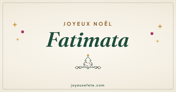Image « Joyeux Noël Fatimata » au format large