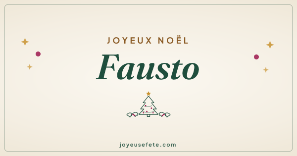 Image « Joyeux Noël Fausto » au format large