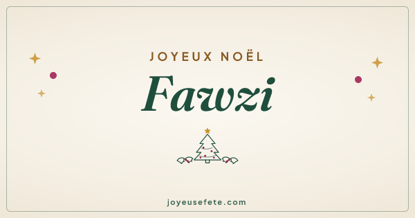 Image « Joyeux Noël Fawzi » au format large
