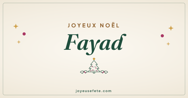 Image « Joyeux Noël Fayad » au format large