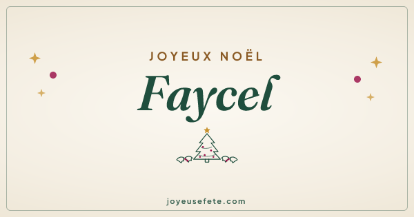 Image « Joyeux Noël Faycel » au format large