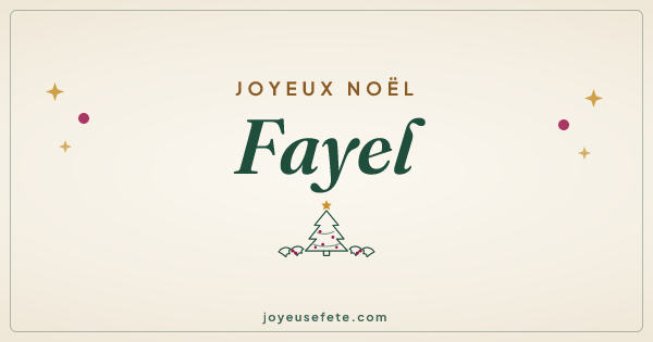 Image « Joyeux Noël Fayel » au format large