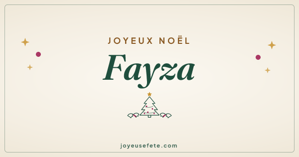 Image « Joyeux Noël Fayza » au format large